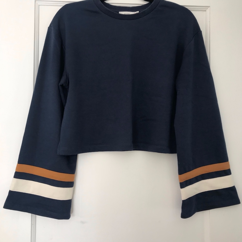Bell Sleeve Cotton Sweater